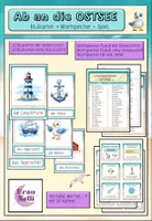Vorschau - Spiele - Ab an die Ostsee - Bildkarten - Wortspeicher - Lesespiel - Deckblatt