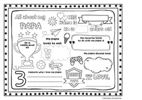 Vorschau - Mal- und Bastelvorlagen - Father´s Day - Englisch - Seite 3
