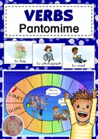 Vorschau - Spiele - Verbs Pantomime - Picture Cards and Board Game - Deckblatt