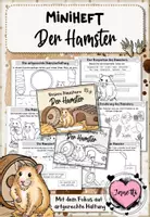 Vorschau - Arbeitsblätter - Haustiere: Der Hamster (Bundle aus Miniheft & Kartei) - Seite 1