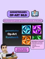 Vorschau - Stationenlernen - KUNST Schritt für Schritt: Geometrisches Op-Art-Kunstwerk - Deckblatt