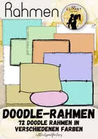 esikatselu - Leikkeet: 72 doodle-kehystä opetusmateriaalillesi (yksityiseen ja kaupalliseen käyttöön) - kääre