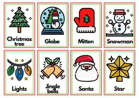 ดูตัวอย่าง - Flashcards of Christmas เป็นภาษาอังกฤษ! - หน้า 1
