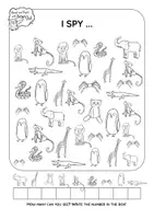 ดูตัวอย่าง - นกฮูกสีน้ำตาลที่สวนสัตว์ - I Spy (สัตว์ในสวนสัตว์) - หน้า 2