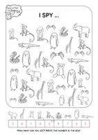ดูตัวอย่าง - นกฮูกสีน้ำตาลที่สวนสัตว์ - I Spy (สัตว์ในสวนสัตว์) - หน้า 3