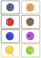 förhandsvisning - Känslor Emoji flashcard set + aktiviteter - sida 3