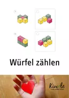 Vorschau - Arbeitsblätter - Bunte Würfel zählen – Logikrätsel zum Thema Würfelgebäude - Deckblatt