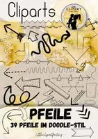 Náhľad - 36 doodle šípok - kliparty vo formáte png (komerčné použitie povolené) - obálka