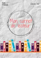 Aperçu - Autre type de ressources - Mon carnet de lecture 5e - Page de couverture