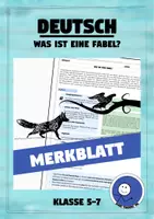 Vorschau - Merkblätter - Merkblatt: Was ist eine Fabel? (mit Eigenschaften der Fabeltiere) - Deckblatt