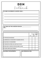 Vorschau - Anderer Materialtyp - Feedback für Lehrpersonen - Deckblatt