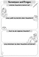 Vorschau - Arbeitsblätter - Haustiere: Themenplakate & Arbeitsblatt zum Vorwissen - Seite 3