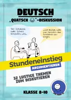 Vorschau - Arbeitsblätter - Einstieg: Argumentieren & Erörterung | Quatsch-Diskussion - Deckblatt