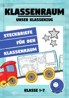 Vorschau - Mal- und Bastelvorlagen - Unser Klassenzug: Steckbriefe zum Kennenlernen - Deckblatt