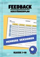 Vorschau - Anderer Materialtyp - Verstärkerplan zur Verhaltens-Rückmeldung (5 Varianten) - Deckblatt