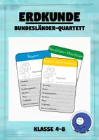 Vorschau - Arbeitsblätter - Bundesländer-Quartett | Lernspiel für den Unterricht - Deckblatt