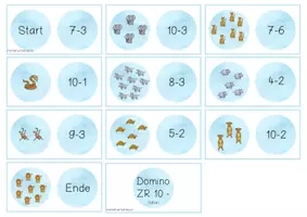 Vorschau - Spiele - Dominos Zahlenraum 10 Plus und Minus - Seite 3
