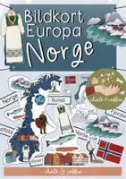 förhandsvisning - Norge EUROPA Bildkort - Världens länder geografi Sevärdheter och Specialiteter - försättsblad