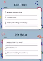 Vorschau - Aufgabenkarten - Exit Ticket Englischunterricht - Seite 2