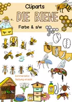 Vorschau - Unterrichtsreihen - Cliparts die Biene, Sachunterricht, Naturwissenschaften, Insekten - Deckblatt