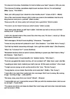Vorschau - Anderer Materialtyp - Song phrases EF zum Thema teenage fears, dreams and nightmares - Deckblatt