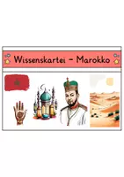 Vorschau - Stationenlernen - Wissenskartei - Marokko - Seite 1