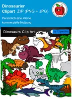 Vorschau - selbst erstellte Cliparts/Grafiken - Dinosaurier Cliparts - Deckblatt