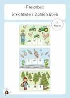 Vorschau - Spiele - Strichliste und Zählen üben Wimmelbilder - Deckblatt