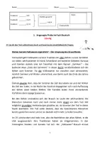 Vorschau - Klassenarbeiten - Probe im Fach Deutsch zum Thema Halloween - Seite 1