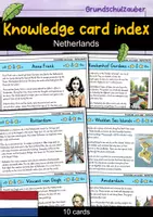 Vorschau - Stationenlernen - Knowledge card index - Netherlands (English) - Deckblatt