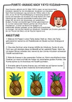 Vorschau - Arbeitsblätter - Punkte Ananas - Abstraktes Kunstprojekt für den Sommer nach Yayoi Kusama - Seite 1