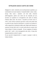 anteprima - Giochi - Carte da gioco sui verbi - modo indicativo - Pagina 1