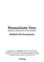Vorschau - Arbeitsblätter - Phantastische Tiere ➜ Ausmalbilder (52 Malvorlagen) - Seite 1