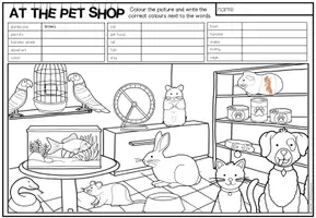 Vista previa - Hojas de trabajo - READ and COLOUR - MEGA BUNDLE - página 3