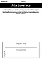 Vista previa - Tarjetas / Manipulativos - Mujer y Ciencia: Ada Lovelance 3 niveles comprensión lectora + actividades - página 3