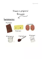 Vista previa - Hojas de trabajo - Actividad cognitiva con Receta - Brownies - página 3