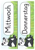 Vorschau - Präsentationen/Tafelbilder - Pandaklasse Tagestransparenz Klassentier Panda - Seite 2