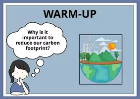 Vorschau - Präsentationen/Tafelbilder - Think Pair Share Methode zum Thema Carbon Footprint - Seite 1