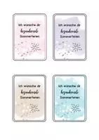 Vorschau - Anderer Materialtyp - Sommerferien - Feriengrüße (pastell) - Seite 1