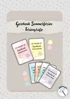 Vorschau - Anderer Materialtyp - Sommerferien - Feriengrüße (pastell) - Deckblatt