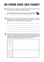 Vorschau - Arbeitsblätter - Erörterung: SigPhone oder SickPhone: Chancen und Risiken; Material zum Roman "Taras Augen" (K. Bendixen) - Seite 1