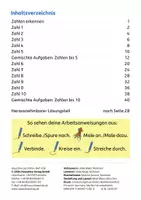 Vorschau - Stundenentwürfe - Mein Übungsheft Zahlen schreiben 1-10 – 1. Klasse: Zählen, Mengen, erstes Rechnen - Seite 1