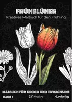 Vorschau - Arbeitsblätter - Frühblüher ❂ Ausmalbilder (21 Malvorlagen) - Deckblatt