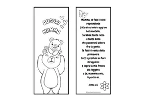 anteprima - Altro tipo di materiale - Segnalibro per festa della mamma - Pagina 1