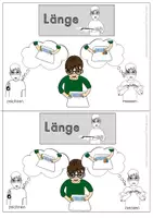 Vorschau - Fördermaterial/Inklusion - Merkzettel "Länge" in Gebärdensprache - Seite 3