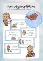 Vorschau - Anderer Materialtyp - Hausaufgabengutscheine Faultierklasse - Deckblatt