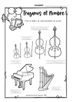 Vista previa - Hojas de trabajo - Mega Paquete de Instrumentos Musicales | Hojas de Actividades, Juegos y más - página 3