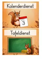 Vorschau - Mal- und Bastelvorlagen - Eichhörnchenklasse - Klassendienste - Seite 3