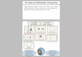 Vorschau - Poster - Referat oder Vortrag halten - 7 Regeln - Deckblatt