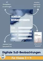 Vorschau - Lehrpläne/Lehrermaterial - Schülerbeobachtungen digital/interaktiv für Klasse 3+4 - Deckblatt